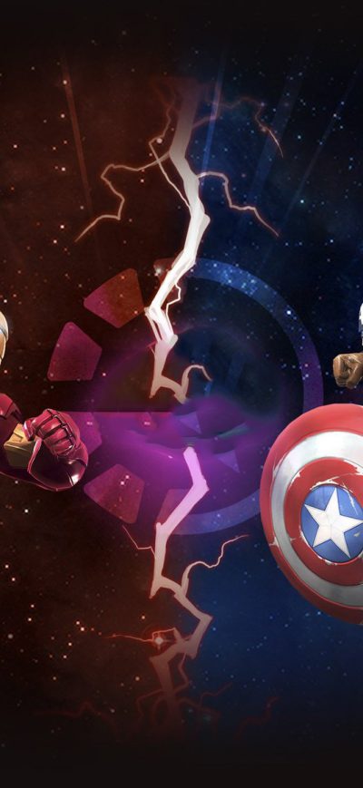 Fond d'écran iPhone Iron Man And Captain America Marvel Contest Of Champions