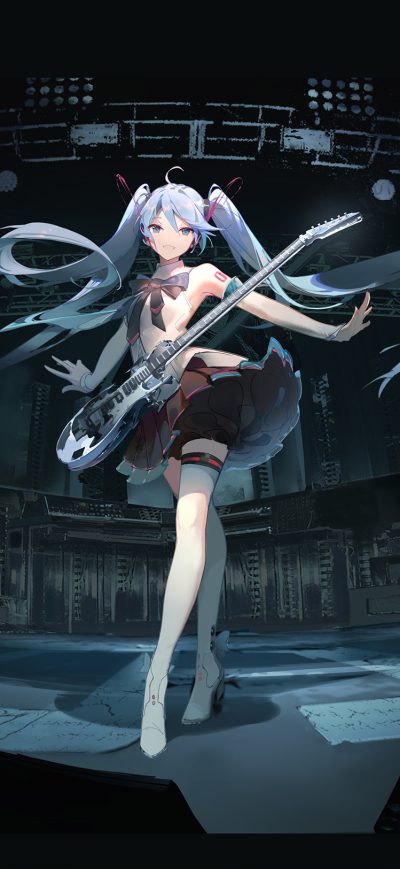 Fond d'écran iPhone Hatsune Miku Vocaloid Anime Girl