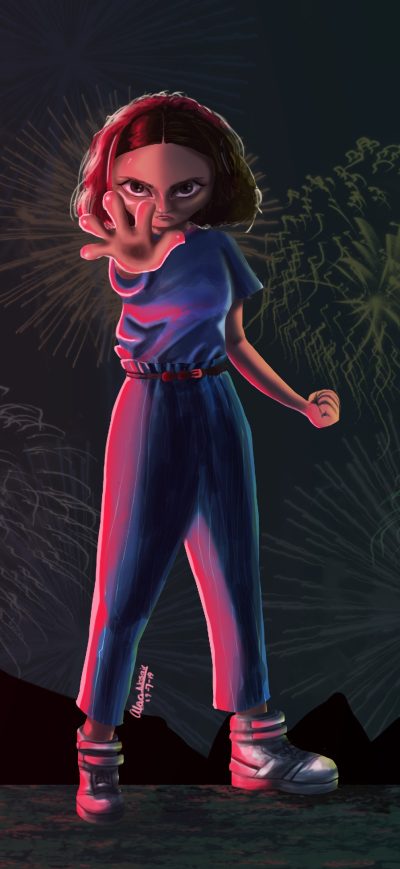 Fond d'écran iPhone Stranger Things Eleven 4k Artworks