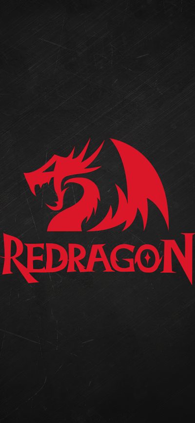 Fond d'écran iPhone Red Dragon Minimal Logo 4k