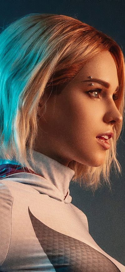 Fond d'écran iPhone Spider Gwen Cosplay 4k