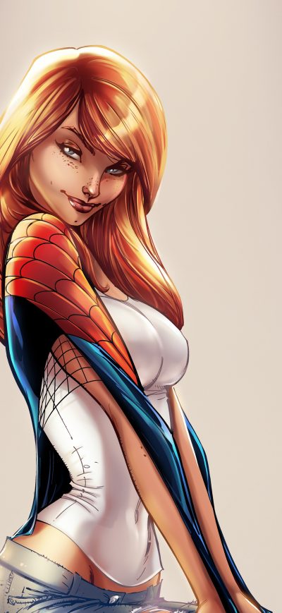 Fond d'écran iPhone Gwen Stacy 4k Art