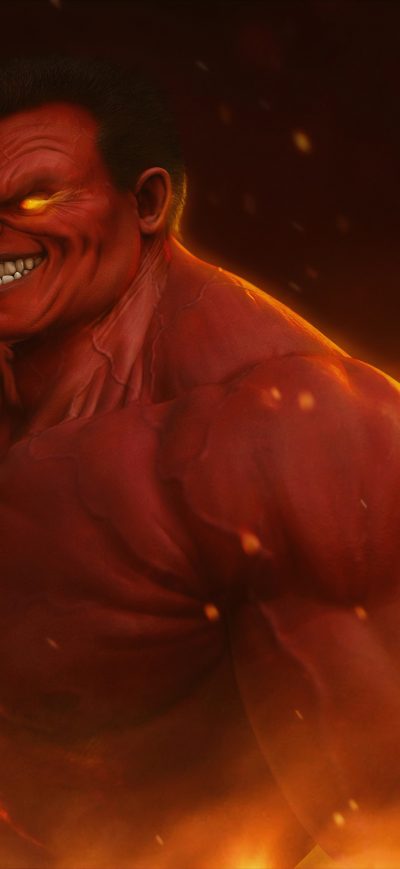 Fond d'écran iPhone Red Hulk 4k