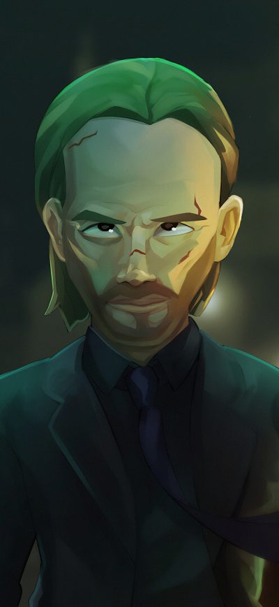 Fond d'écran John Wick 4k Art sur iPhone