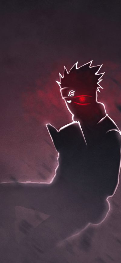 Fond d'écran iPhone Kakashi Hatake Minimalism