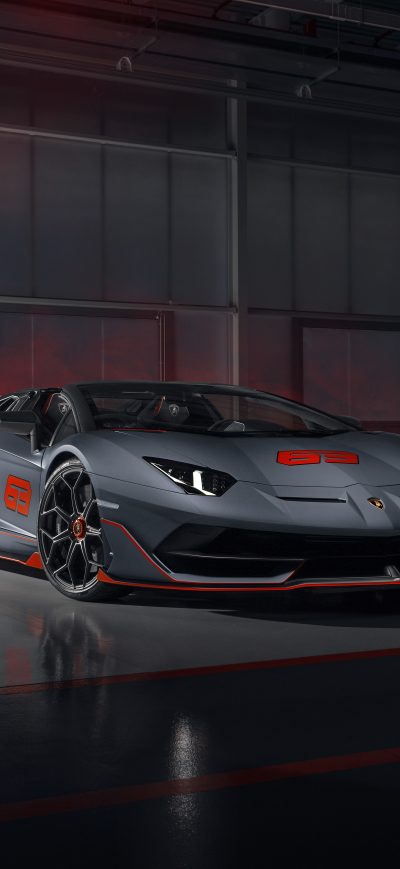 Fond d'écran iPhone 2020 Lamborghini Aventador SVJ 63 Roadster