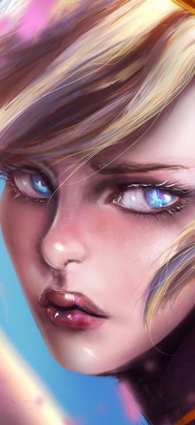 Fond d'écran iPhone Mercy Overwatch Deep Eyes 4k