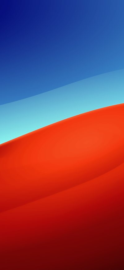 Fond d'écran iPhone Red Moon Desert Minimal 5k