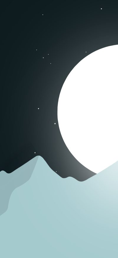 Fond d'écran iPhone Bright Moon Minimal 4k