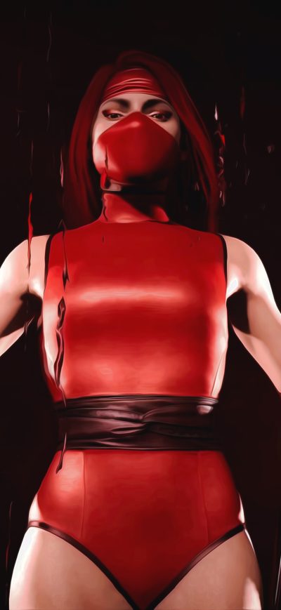 Fond d'écran iPhone Mortal Kombat 11 Skarlet 4k