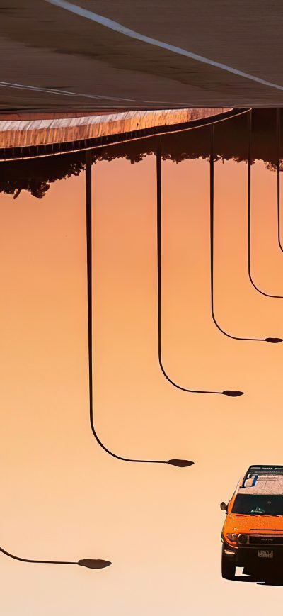 Fond d'écran Upside Down 5k sur iPhone