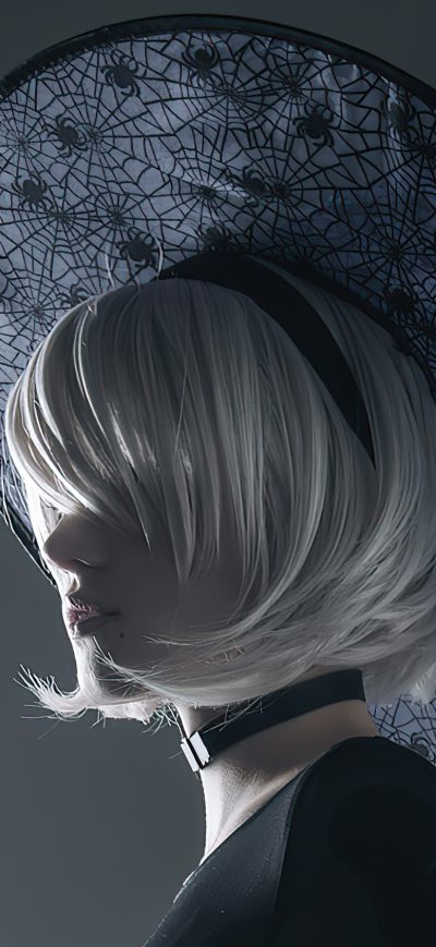 Fond d'écran iPhone Nier Automata Shirogane Sama