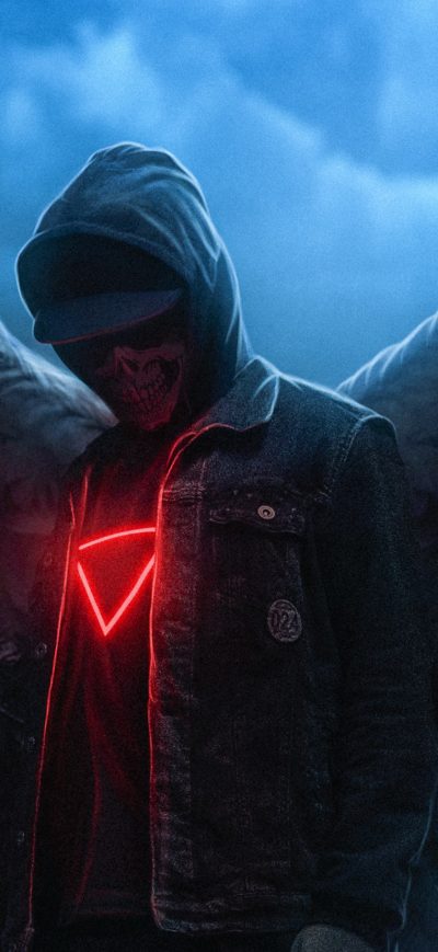 Fond d'écran iPhone Skull Man With Wings 4k