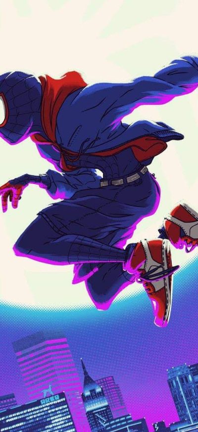 Fond d'écran iPhone SpiderMan Into The Spider Verse Cool Art