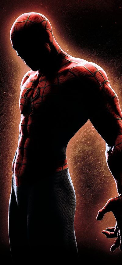 Fond d'écran iPhone Spider Man Black Background