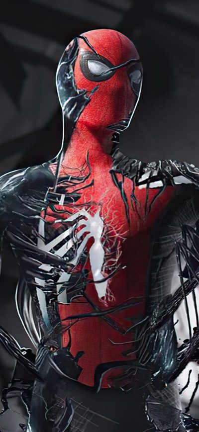 Fond d'écran iPhone Spider Man Turning Into Venom