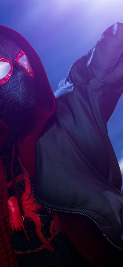 Fond d'écran iPhone Spiderman Miles Morales Cgi Art