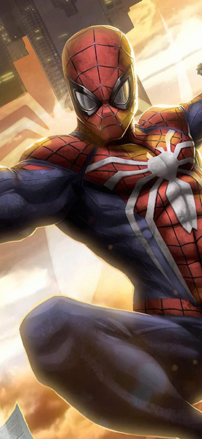 Fond d'écran iPhone Spiderman New York City 4k