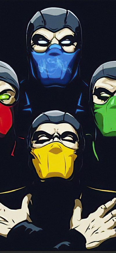Fond d'écran iPhone Mortal Kombat Dark Minimal