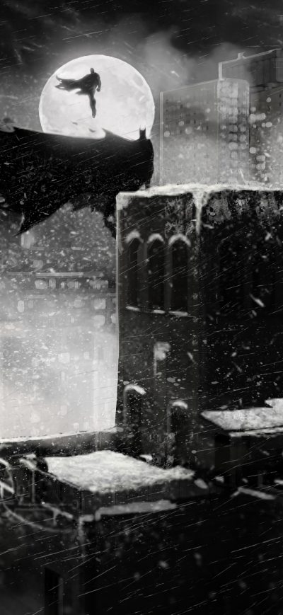 Fond d'écran iPhone Superman Batman 4k Monochrome
