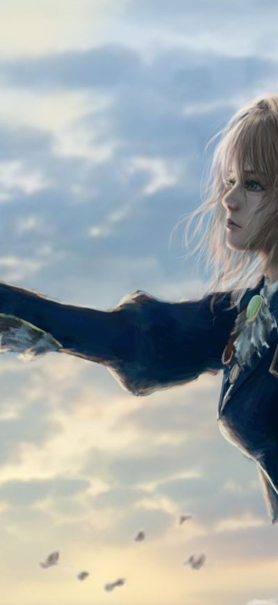 Fond d'écran iPhone Violet Evergarden Getting Message