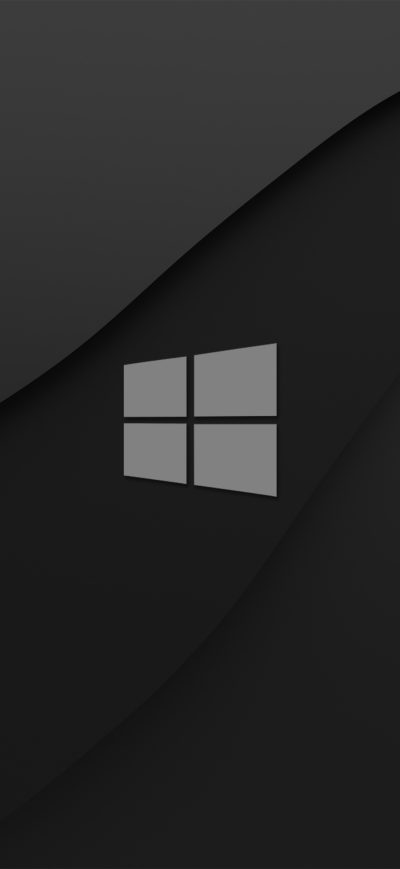 Fond d'écran iPhone Windows 10 Dark Logo 4k