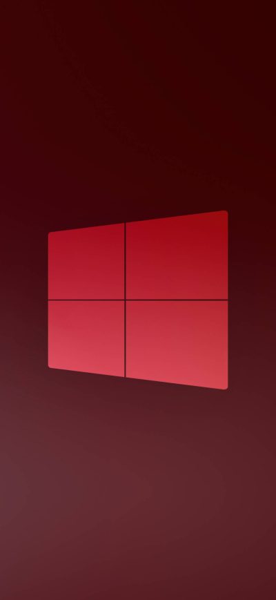Fond d'écran iPhone Windows 10 X Red Logo 5k