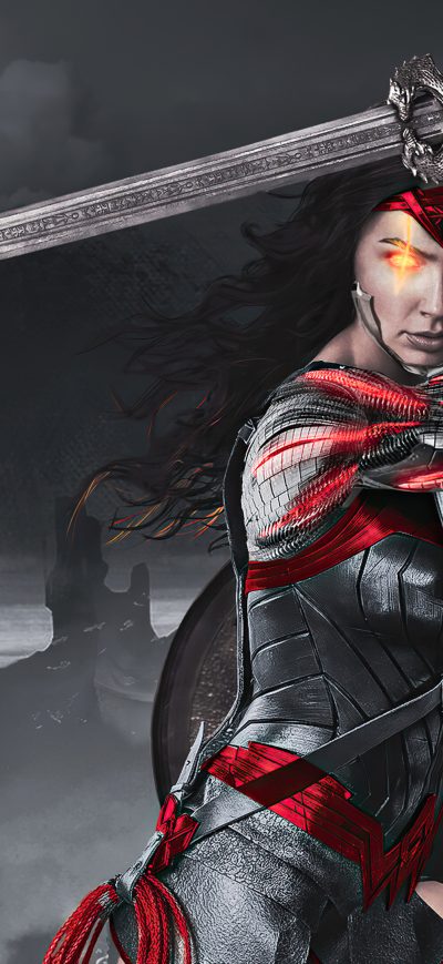 Fond d'écran iPhone Wonder Woman Apokolips 4k