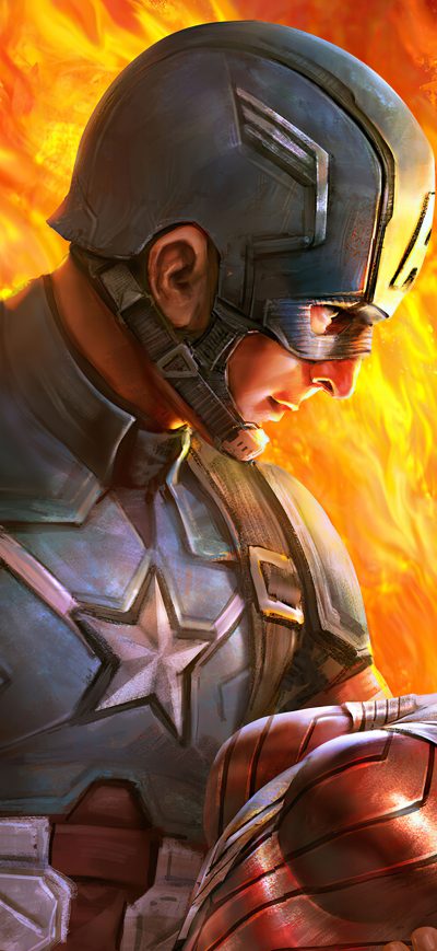 Fond d'écran iPhone When Wonder Woman Met Captain America 4k