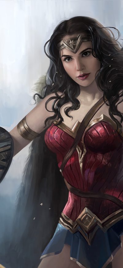 Fond d'écran iPhone Wonder Woman Newart 4k