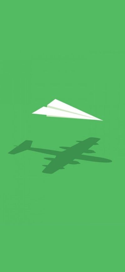 Fond d'écran iPhone Paper Plane Minimalism