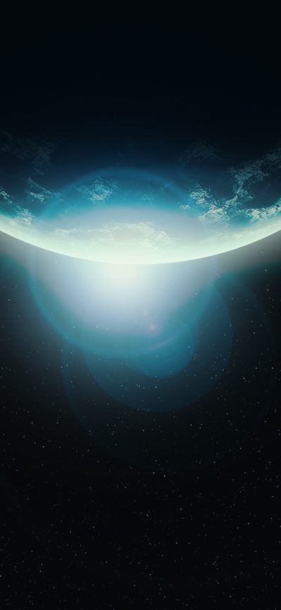 Fond d'écran iPhone Scifi Planet Lens Flare Stars 4k