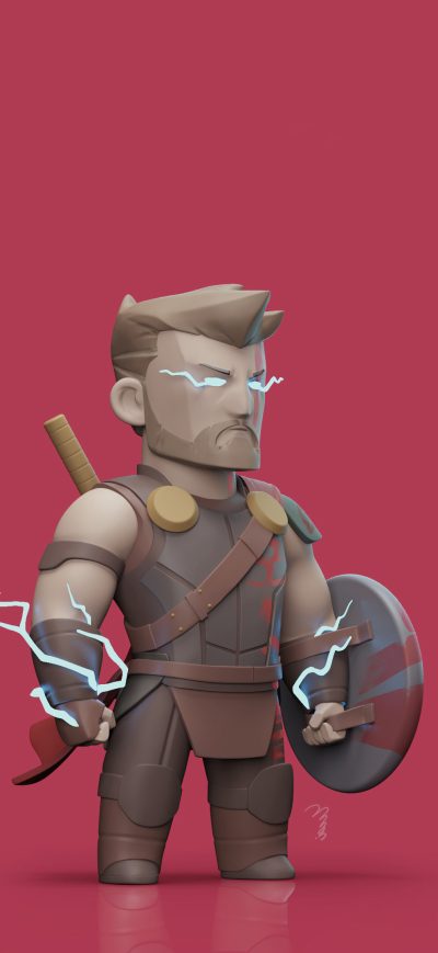 Fond d'écran iPhone Thor Ragnarok 4k Art