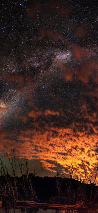 Fond d'écran iPhone Milky Way 8k