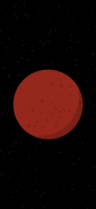 Fond d'écran iPhone Mars Minimal Art