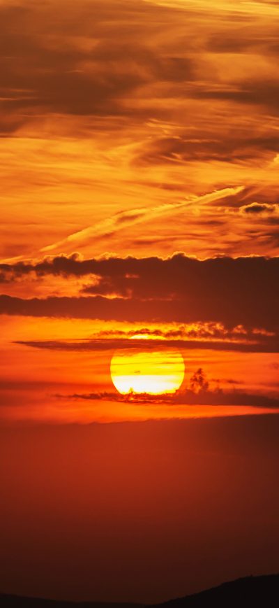 Fond d'écran iPhone Sunset In Clouds 4k 5k