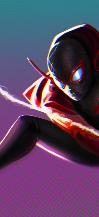 Fond d'écran iPhone Spider Man Miles Morales Artwork