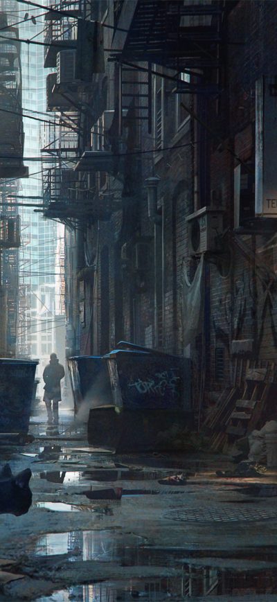Fond d'écran iPhone Alleyway Detroit Become Human