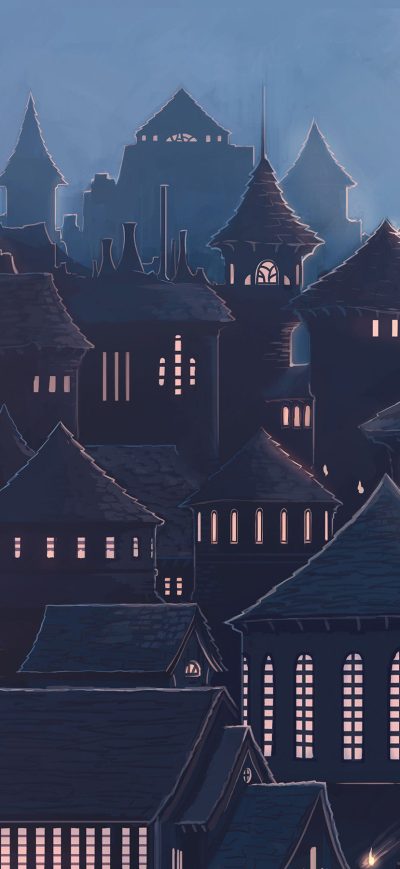 Fond d'écran Hogwarts sur iPhone