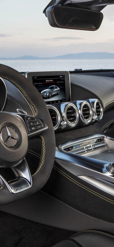 Fond d'écran iPhone Mercedes AMG GT S 2017 Interior