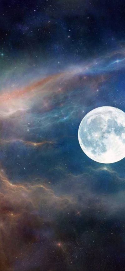 Fond d'écran iPhone Moon Astronaut Nature Clouds Space