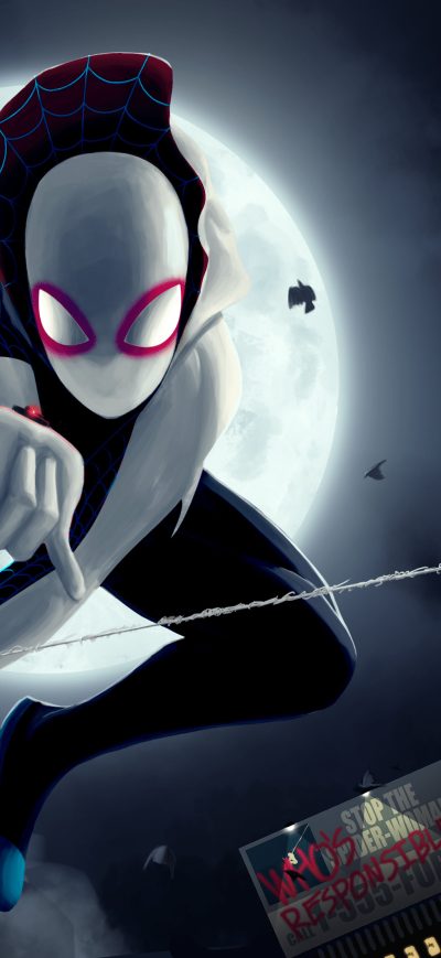 Fond d'écran iPhone SpiderMan Into The Spider Verse 5k Art