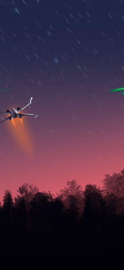 Fond d'écran iPhone Rogue Squadron Tiefighters Artwork