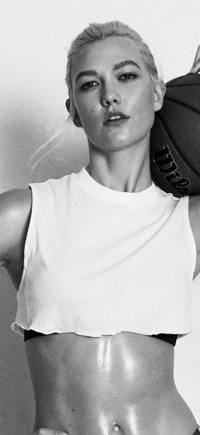 Fond d'écran iPhone Karlie Kloss The Love Magazine 2018 Monochrome