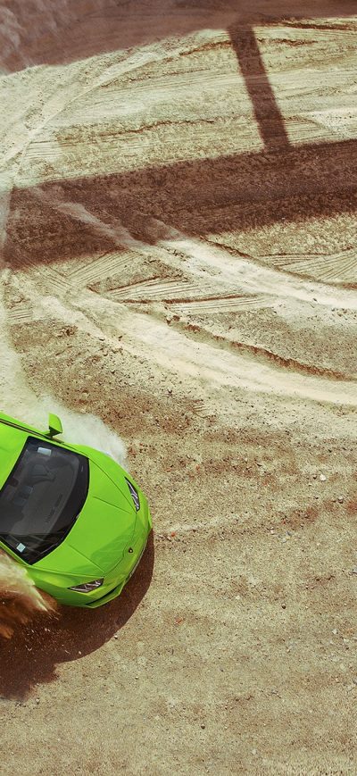 Fond d'écran iPhone Lamborghini Huracan Drifting