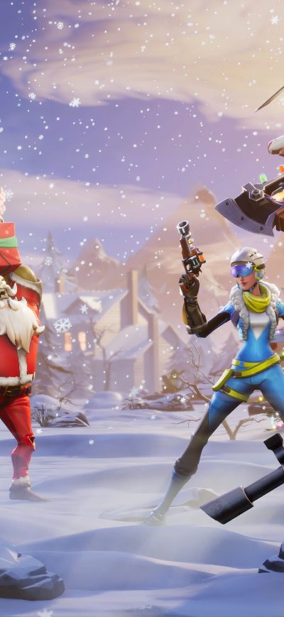 Fond d'écran iPhone Fortnite Winter Season