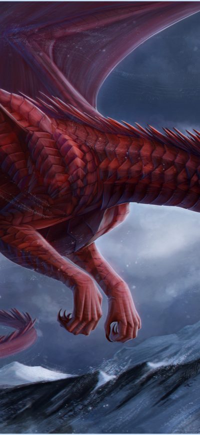 Fond d'écran iPhone Big Red Dragon