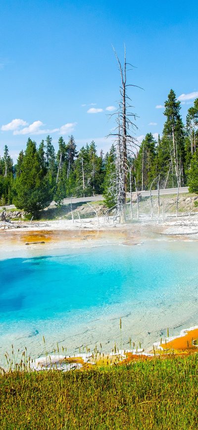 Fond d'écran Hot Spring Pool sur iPhone
