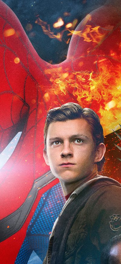 Fond d'écran iPhone Spiderman Homecoming Iron Man