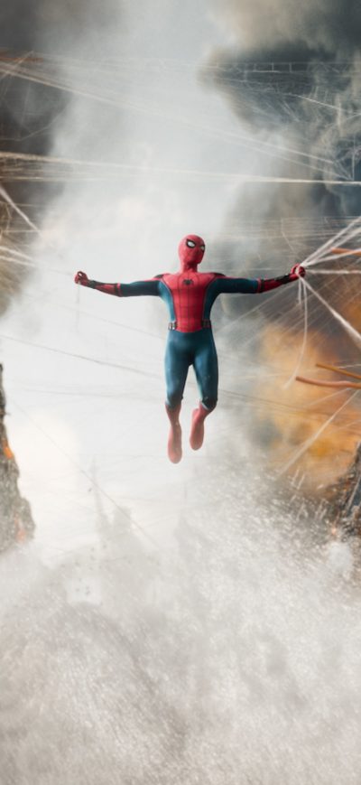 Fond d'écran iPhone Spiderman Homecoming Boat Fight Scene